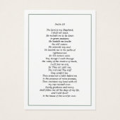 Voor altijd in ons hart Psalm Photo Prayer Kaart (Achterkant)