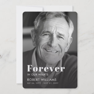 Voor Altijd In Onze Hart Funeral Photo Programma