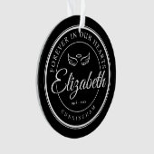 Voor altijd in onze harten Begrafenis Gedenkteken Ornament (voorkant)