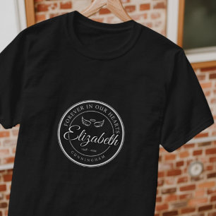 Voor altijd in onze harten Begrafenis Gedenkteken T-shirt