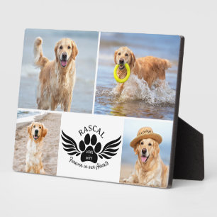 Voor altijd in onze harten Foto Hond Dierenherdenk Fotoplaat