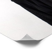 Voor altijd in onze harten Moderne rouwfoto aanpas Poster (Hoek)