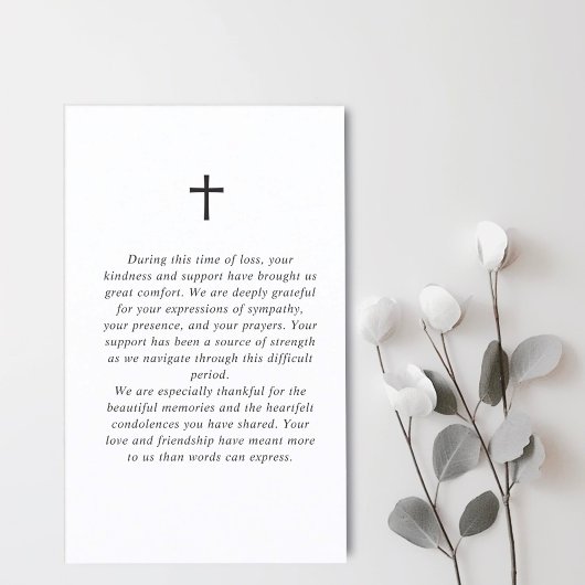 Voor altijd in onze harten Script begrafenis gebed Visitekaartje