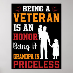 Voor altijd in onze schuld - Happy Veterans Day Poster