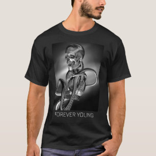 Voor altijd jong. Fantasie hybride mens T-shirt