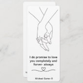 Voor altijd kaart (Voorkant / Achterkant)