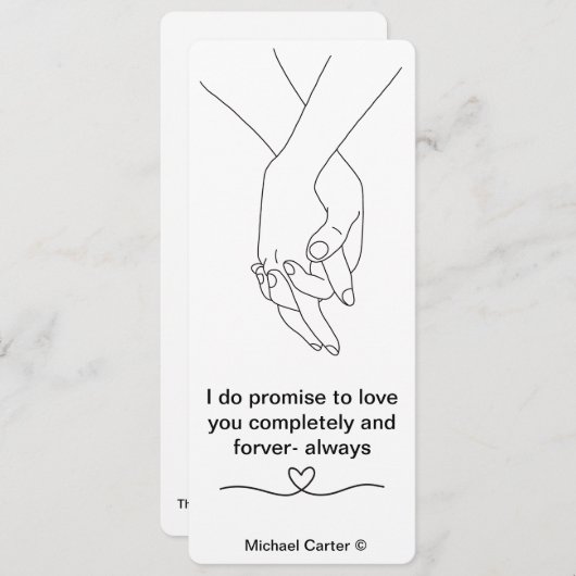 Voor altijd kaart (Voorkant / Achterkant)