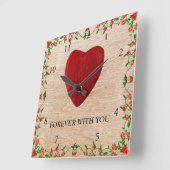 Voor altijd met jou vierkante klok (Hoek)