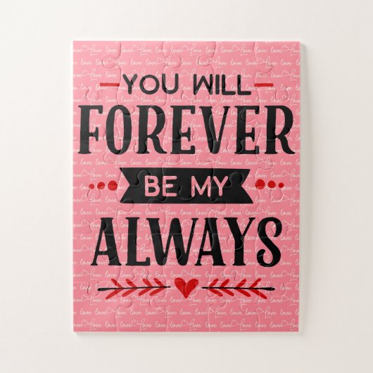 Voor altijd mijn altijd legpuzzel (Verticaal)