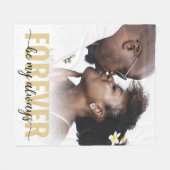 Voor altijd mijn foto zijn fleece deken (Voorkant (Horizontaal))