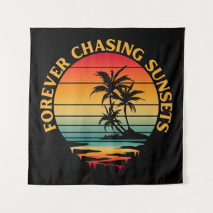 VOOR ALTIJD NA JACHT OP ZONSONDERGANGEN WANDKLEED