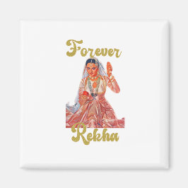 Voor altijd Rekha l iconische Bollywood Star Rekha Magneet