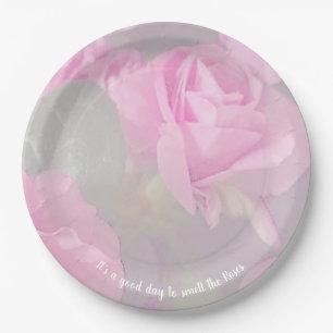 Voor altijd Roos Roze Abstract Bord papier