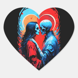 VOOR ALTIJD SAMEN, GEEST, PAAR, LIEFDE HART STICKER