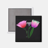 Voor altijd Tulpen 1 Magneet (Voorkant / Achterkant)
