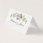 Voor altijd - twee harten - één liefde bedankt kaart (Achterkant)