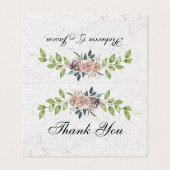 Voor altijd - twee harten - één liefde bedankt kaart (Buitenkant ongevouwen)