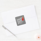 Voor altijd uw aangepaste naam Valentijn | STICKER (Envelop)