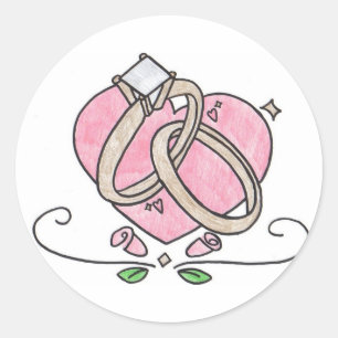Voor altijd van jou. ronde sticker