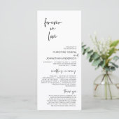 Voor altijd verliefd, Modern minimalistisch huweli Programma (Staand voorkant)