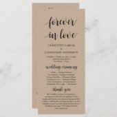 Voor altijd verliefd, Moderne Trouwceremonie, Kraf Programma (Voorkant / Achterkant)