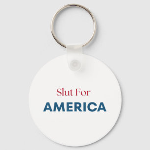 Voor Amerika 4 juli patriottisch Sleutelhanger