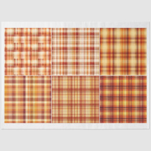 Voor artiesten Herfst thema Sinaasappel bruin geru Tissuepapier