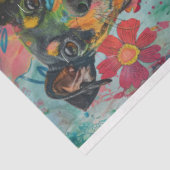 Voor artiesten Hond Theme Junk Journal Achtergrond Tissuepapier (Detail)