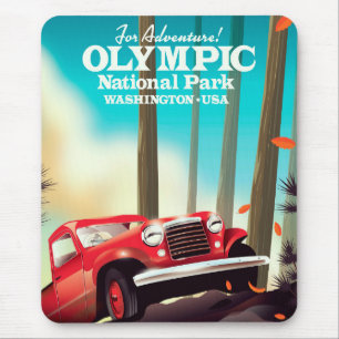 Voor Avontuur! Olympic nationaal park Washington. Muismat