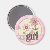 Voor Baby Meisje Magneet 2 (Voorkant / Achterkant)