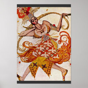 Voor Ballettfigurine: Firebird by Bakst Léon (best Poster