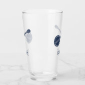Voor banjo-spelers Navy Blue op maat Glas (Links)