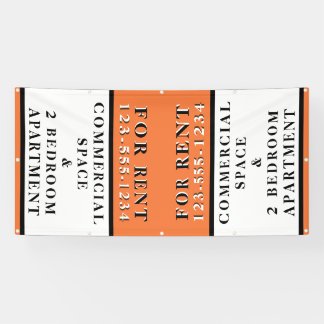 Voor bedrijfseigen signaal voor huurborduren spandoek