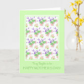 Voor Begroeten van het Moederdag van de Kaart (Gele Bloem)