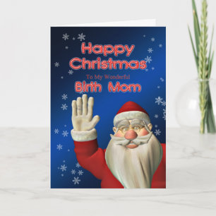 Voor Birth Mam, een kerstzwaai Feestdagen Kaart