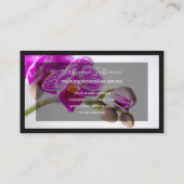 Voor bloemdeskundigen professionele bloemisten orc visitekaartje (Achterkant)