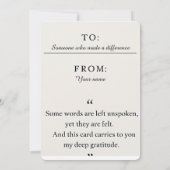 Voor boetiekmerken en handgemaakte verkopers bedankkaart (Achterkant)