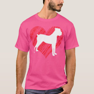 Voor Boxer Hondenliefhebbers Ik hou van Boxer Dog T-shirt