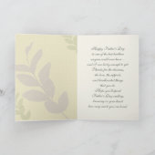 Voor Broeder op Vaderdag. Elegant Leaf Pattern Kaart (Binnen)