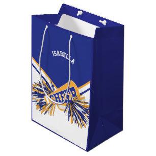 Voor Cheerleaders - White, Blue en Gold - Medium Cadeauzakje