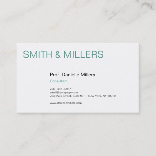 Voor consultants visitekaartje (Voorkant)