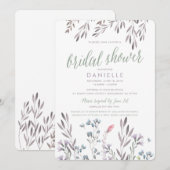 Voor Danielle - Wildflower bruiloft Vrijgezellenfe Kaart (Voorkant / Achterkant)