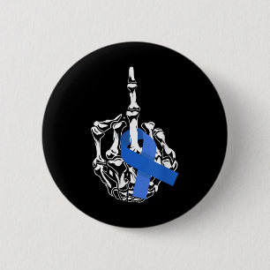 Voor darmkanker Middenvinger Lint Colon kanker Ronde Button 5,7 Cm