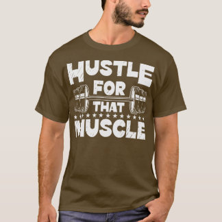 Voor dat fitness - opzuiggewicht van de spieren t-shirt