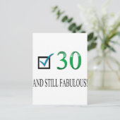 Voor de 30e verjaardag briefkaart (Staand voorkant)