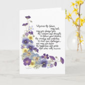 Voor de afstuderen kaart (Gele Bloem)