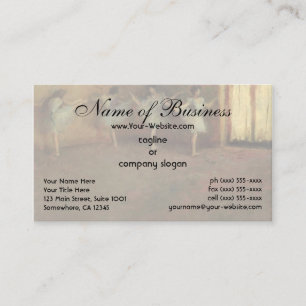 Vóór de ballet (detail) door Edgar Degas Visitekaartje