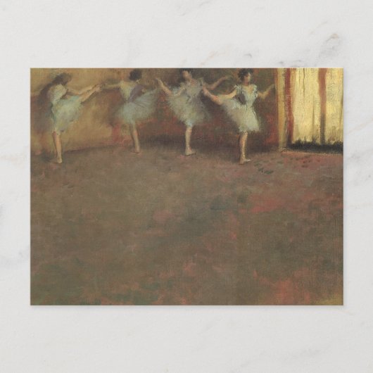 Voor de ballet van Edgar Degas, kunst Briefkaart (Voorkant)