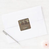 Voor de ballet van Edgar Degas, kunst Vierkante Sticker (Envelop)