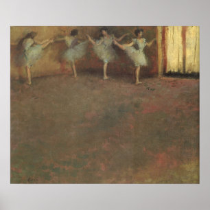 Voor de balletvoorstelling van Edgar Degas, Vintag Poster